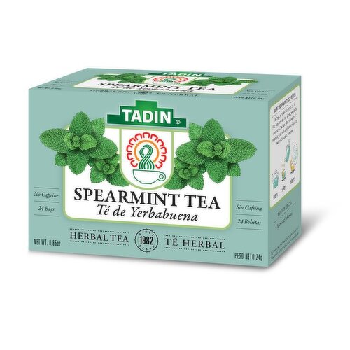 Tadin Spearmint Tea, Caffeine Free, Herbal Tea